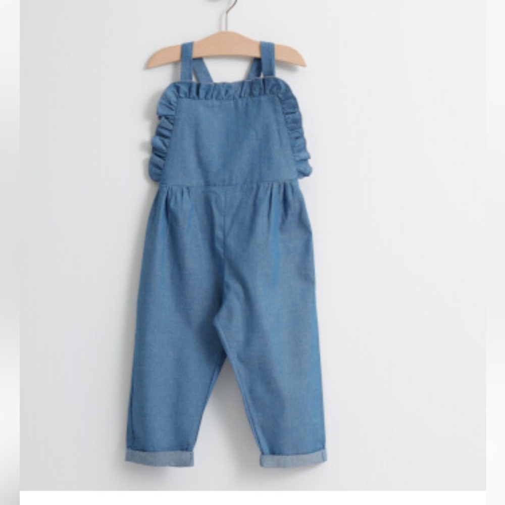 Little Celebs Blue Ruffle Jumpsuit